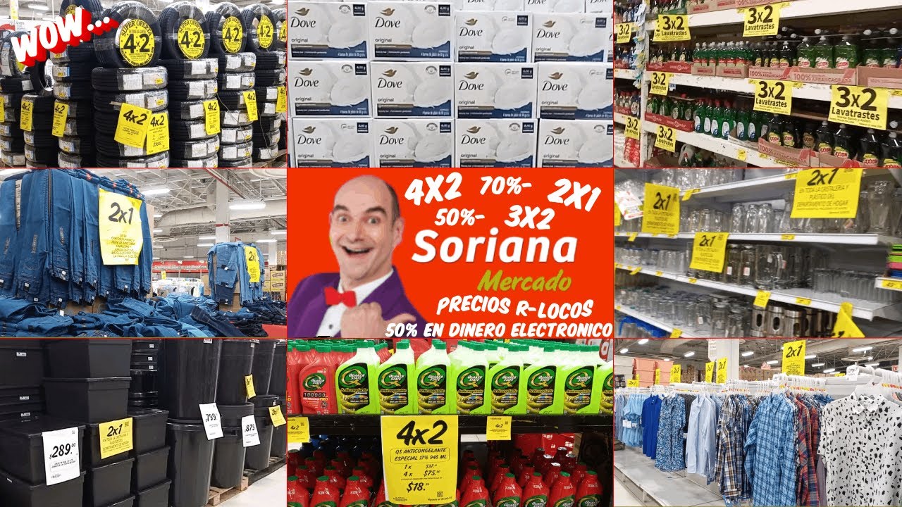Ofertas Soriana Mercado JulioRegalado promociones 4x2🥃 en  2x1 🧦👖👔  3x2 🍪  🪥🧼4x2 🚗 🗑️y mucho +