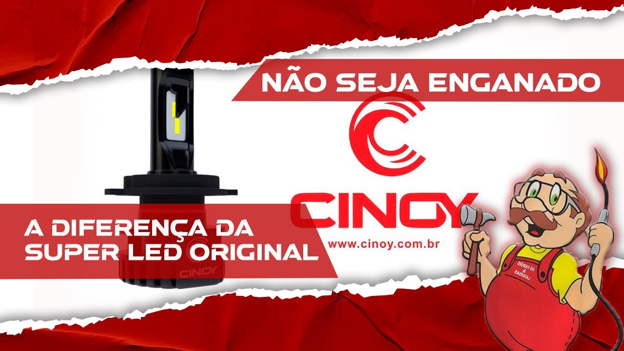 Diferen&ccedil;a da l&acirc;mpada de led Super Plus original com as outras - CINOY