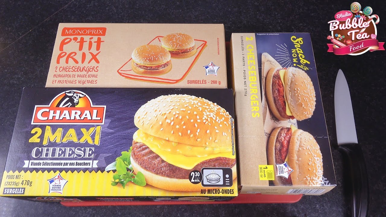 [FAST FOOD] COMPARATIF BURGERS SURGELÉS - Studio Bubble Tea Food fast food burger
