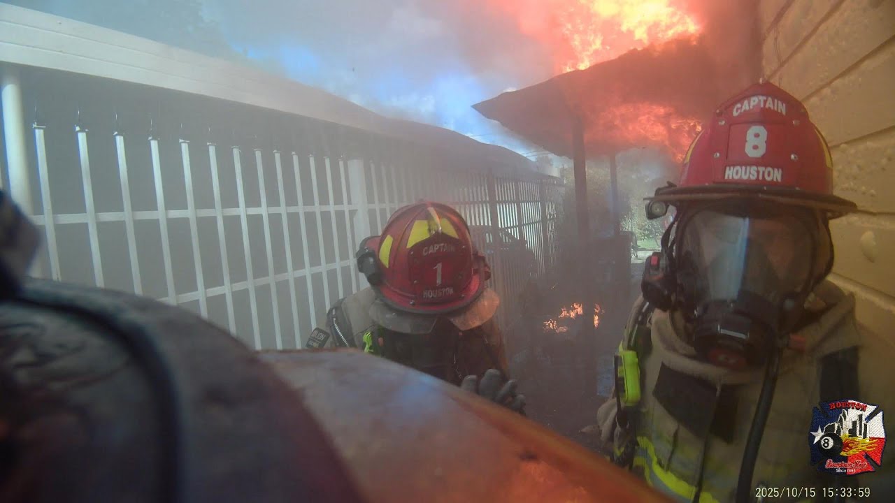 HFD - First In House Fire - E001 FIRE CAM