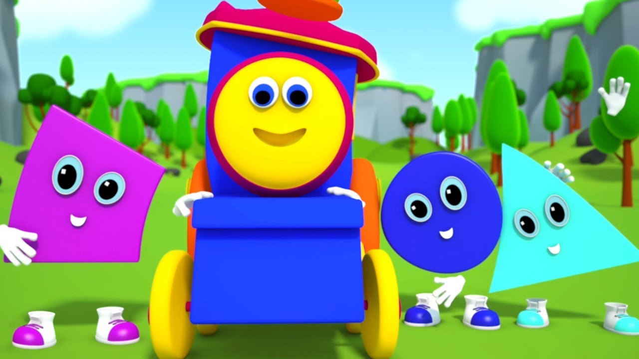 Bob el tren | formas van rodando | forma canción | Shapes Go Rolling