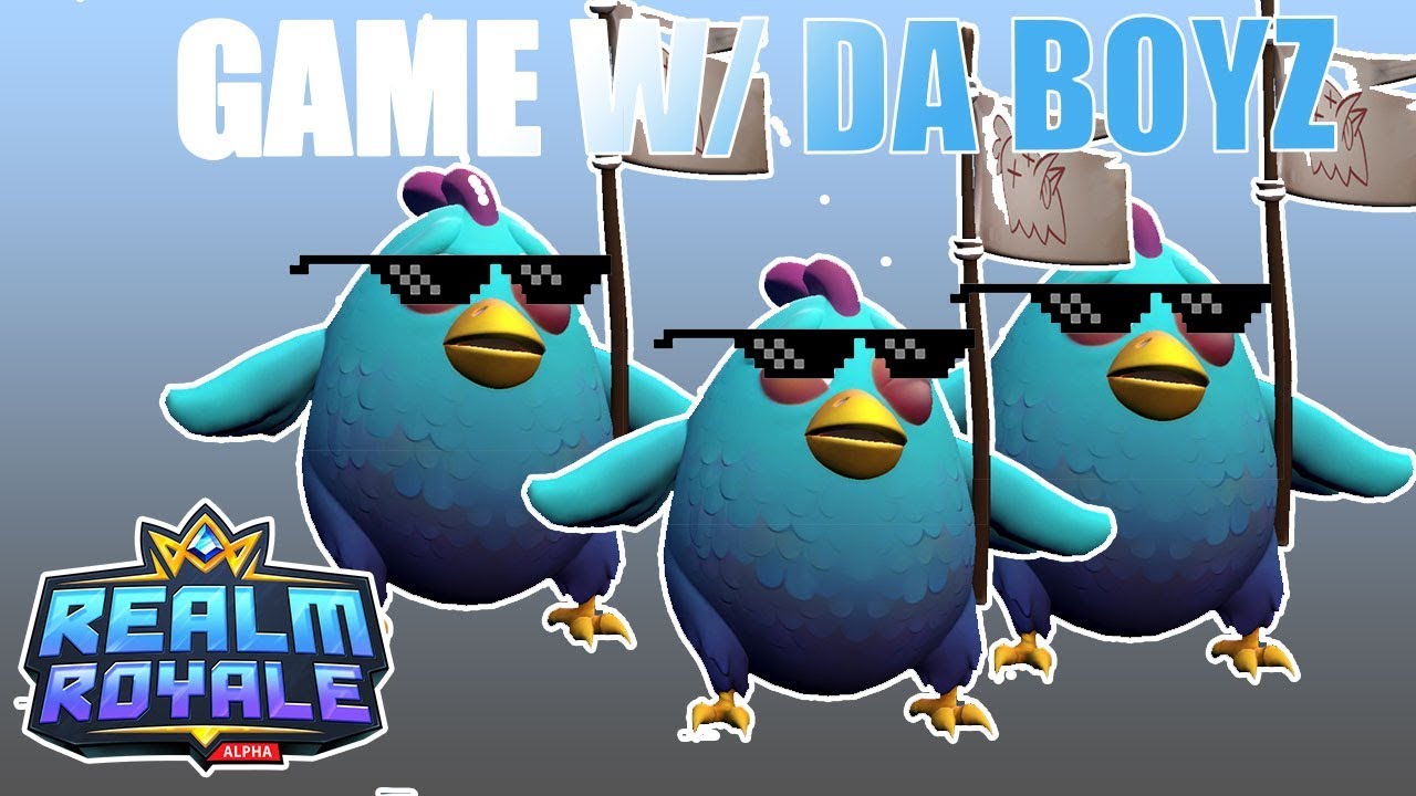 🐔 REALM ROYALE - CHICKEN MASTER BLASTER - Squad Gameplay