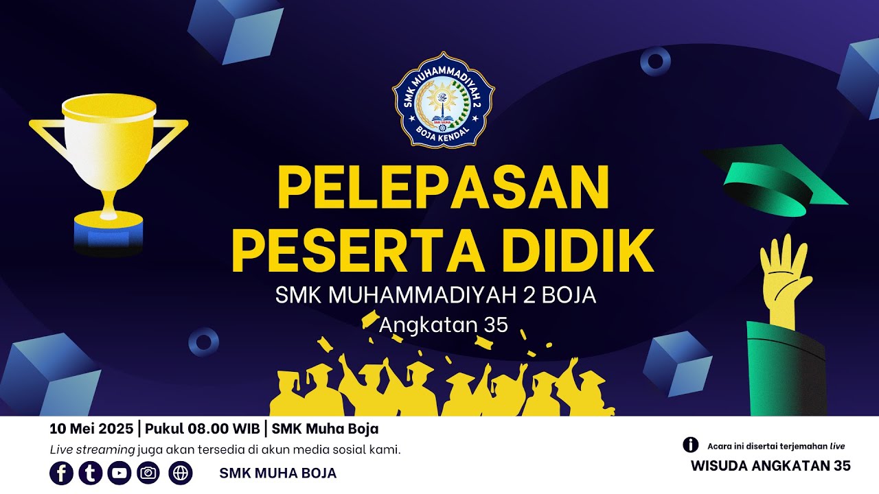 PELEPASAN PESERTA DIDIK  KE- 35 SMK MUHAMMADIYAH 2 BOJA