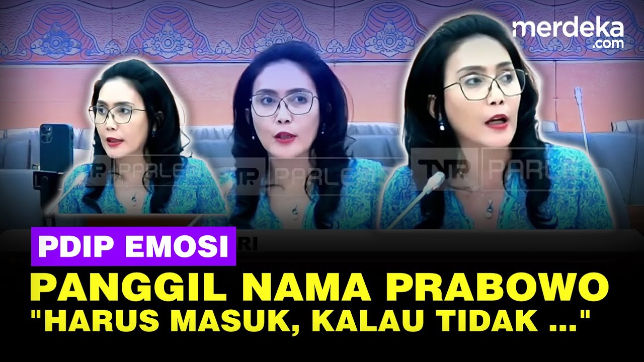 Oneng PDIP Emosi Depan Menteri, Panggil Nama Presiden Prabowo: Harus Masuk, Kalau Tidak ...!