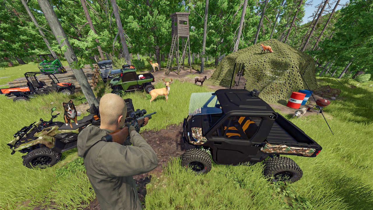 Vivre comme un Chasseur sur FS25 (Fusil de Chasse, Animaux dangereux, Barbecue géant)