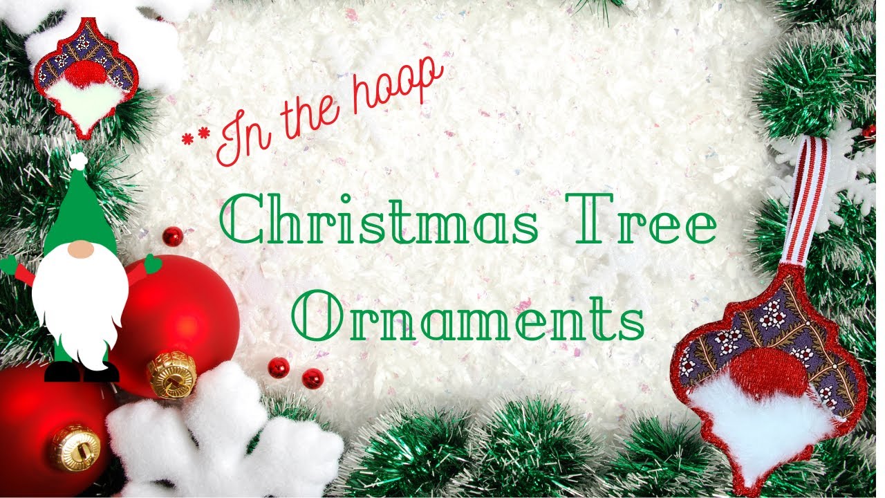 OML Embroidery Live! In the Hoop Christmas Ornaments