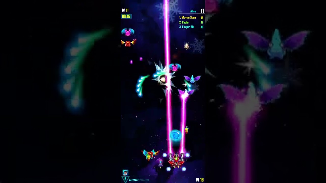 Level 1 vs 30 Survival PvP mode (win) - Galaxy Attack Alien Shooter