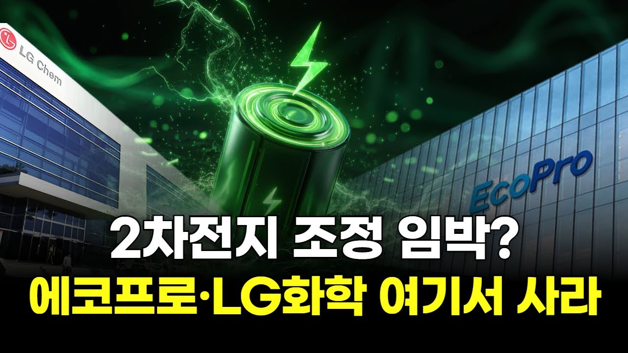 2차전지 조정 임박? 에코프로&middot;LG화학 여기서 사라