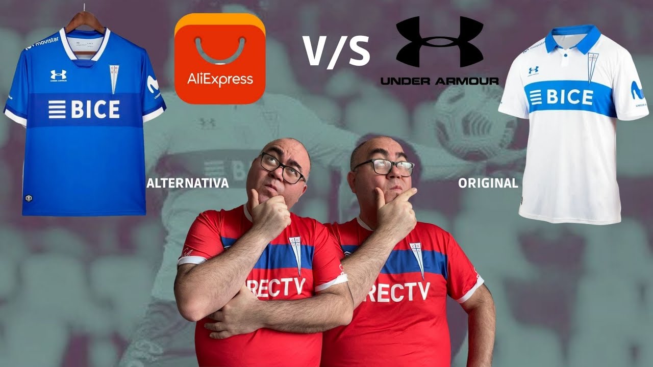 Nueva Camiseta U. Católica - Aliexpress vs Under Armour - Copia vs Original