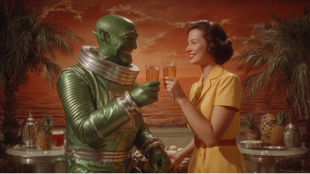 A Night at the Alien Beer Garden