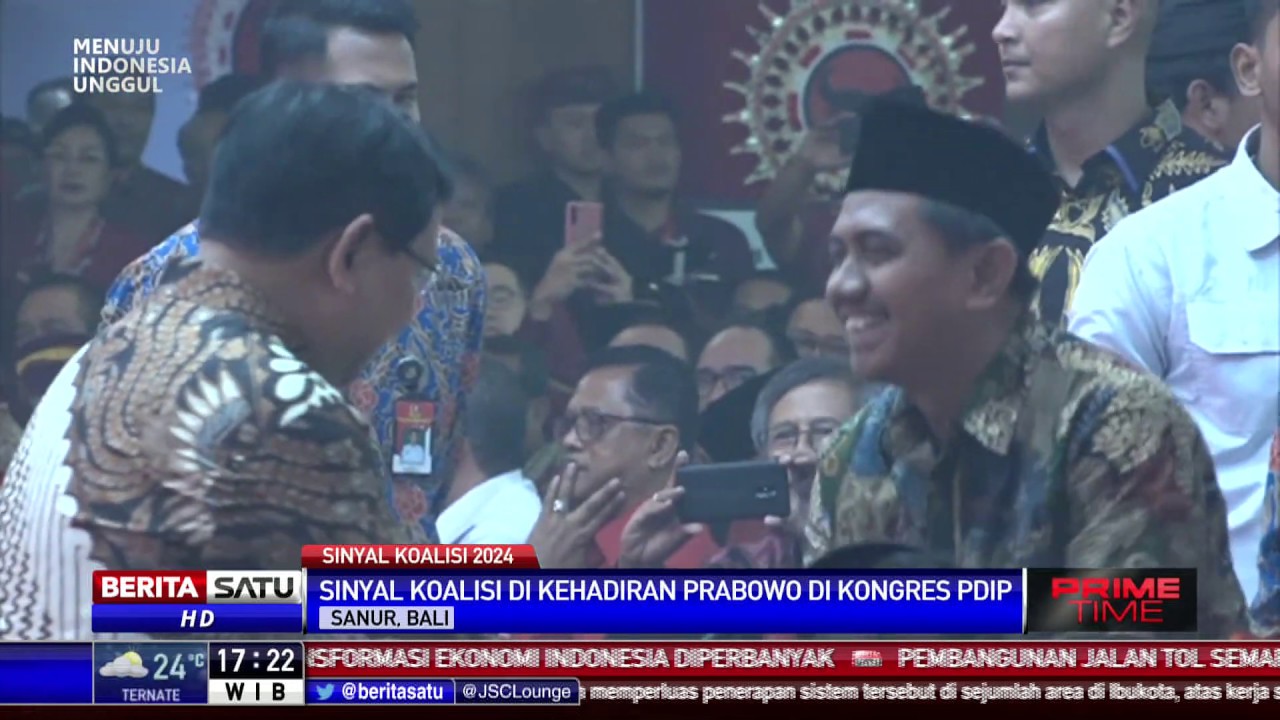 Prabowo Subianto Hadiri Kongres PDIP, Gerindra Merapat ke Jokowi?