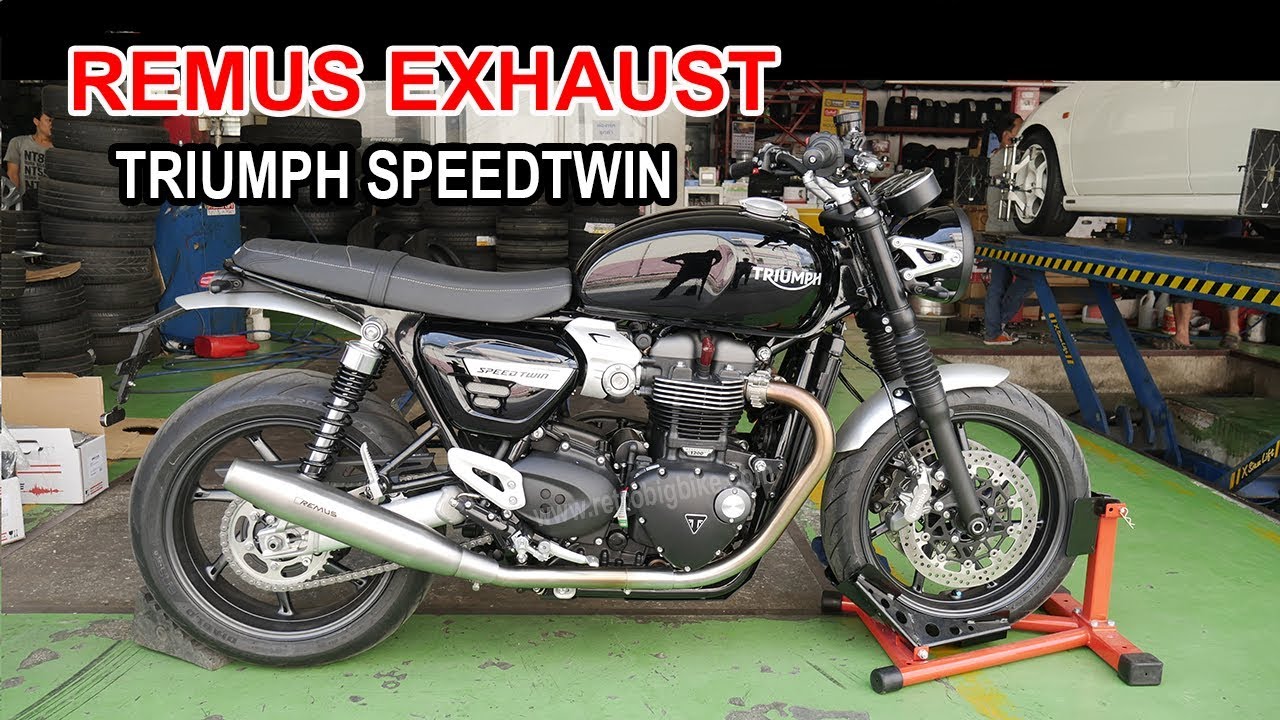 Triumph Speedtwin Remus exhaust