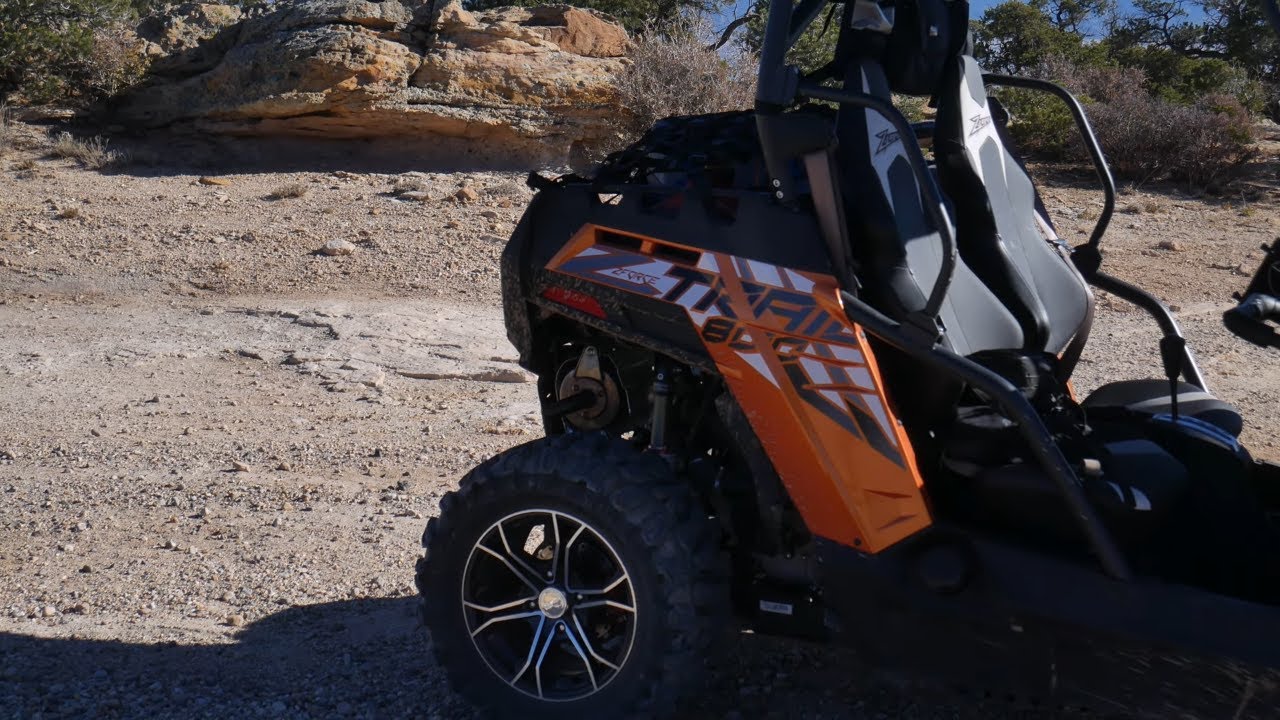 Taking the cfmoto zforce on a tight 50in trail does the cfmoto do good on it