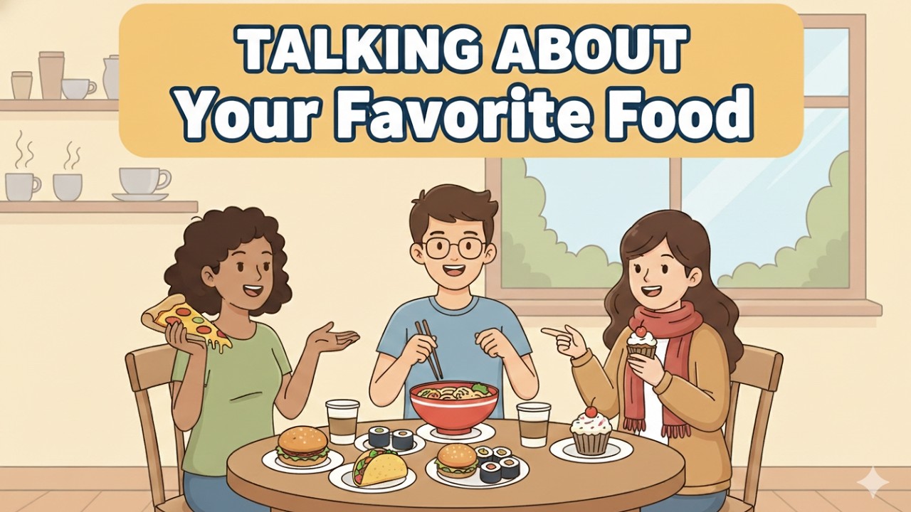 How To Talk About Your Favorite Food in English | Easy English Podcast
