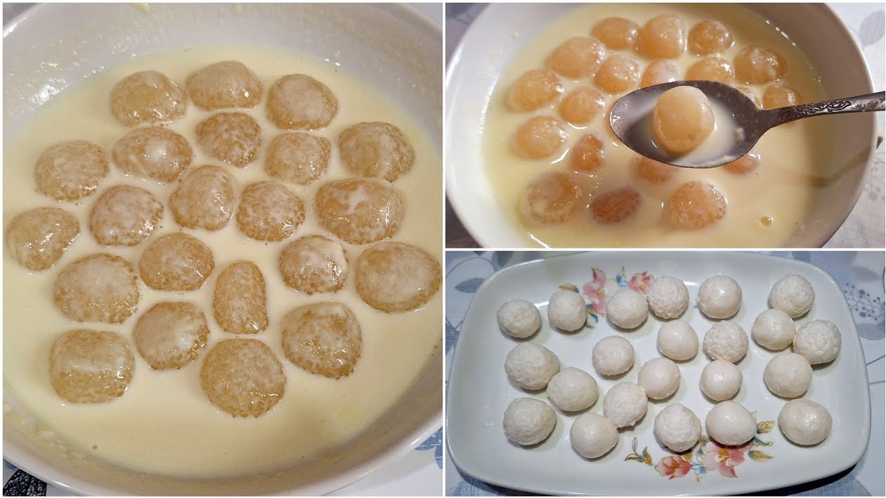 মাত্র ১/২ কাপ সাবুদানা দিয়ে ইফতারে সবচেয়ে সহজ রসমালাই তৈরির রেসিপি • Sabudana Dessert Recipe