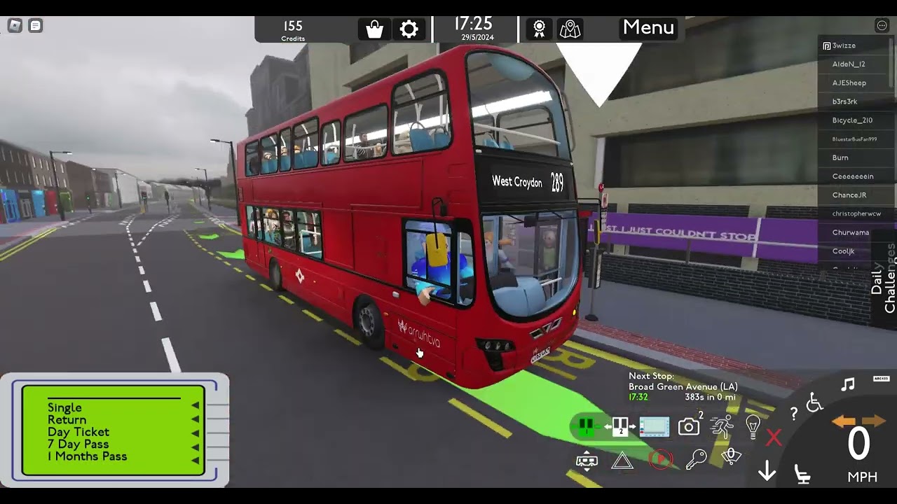 [FAST THRASH] 289 bus Route I Croydon Roblox