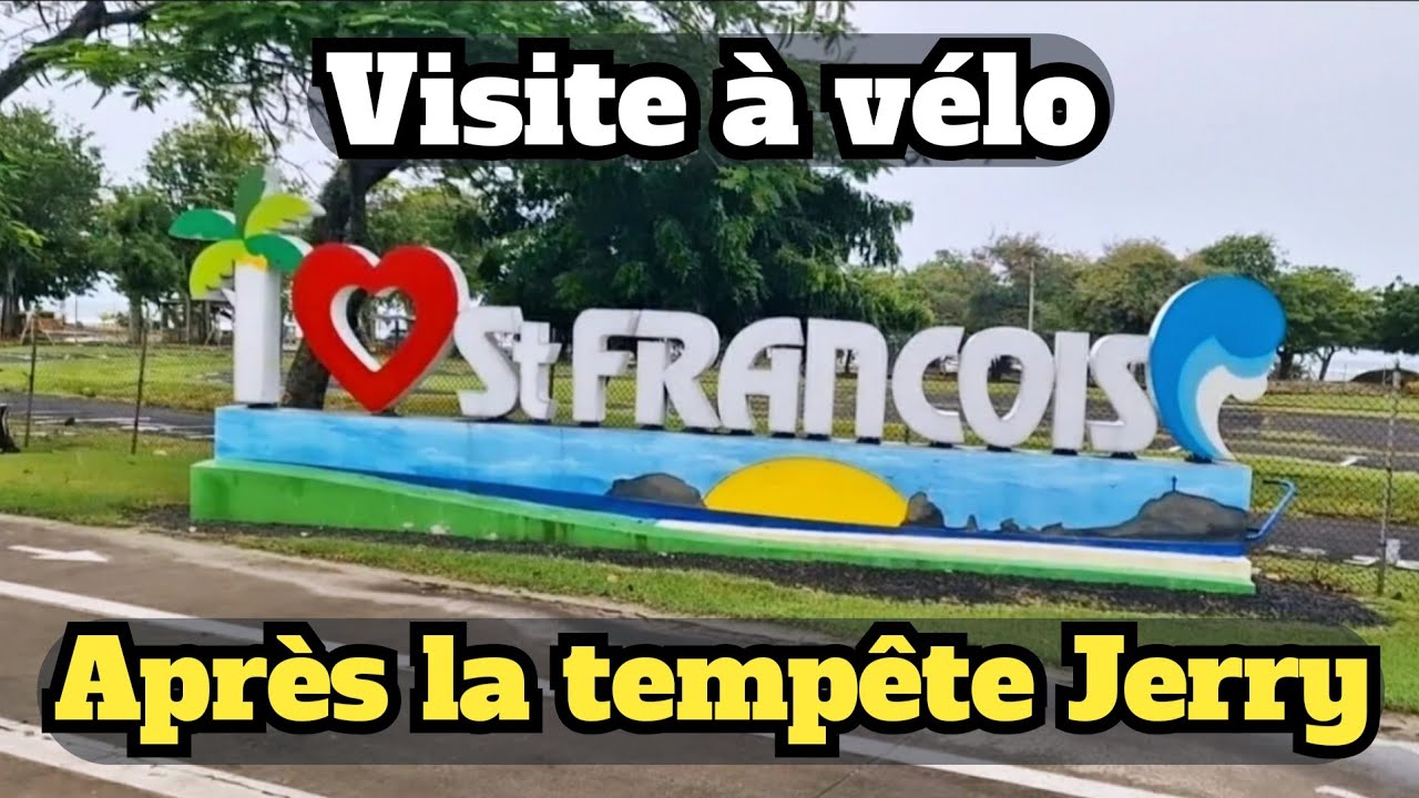 Après la tempête Jerry : Visite à vélo de Saint-François - Le 10/10/2025 - Partie 1.