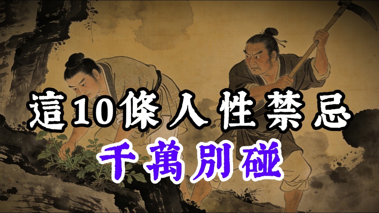 這10條人性禁忌，千萬別碰！ #处世智慧 #人生感悟 #生意思维 #认知 #情感 #事业 #自我成长 #正能量 #成功思维模式 #人情世故