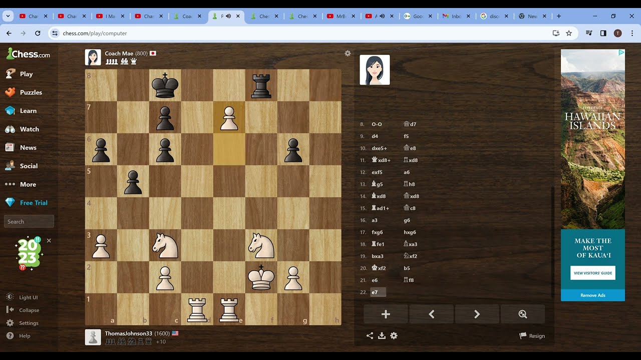 Chess Bot: Coach Mae (800)