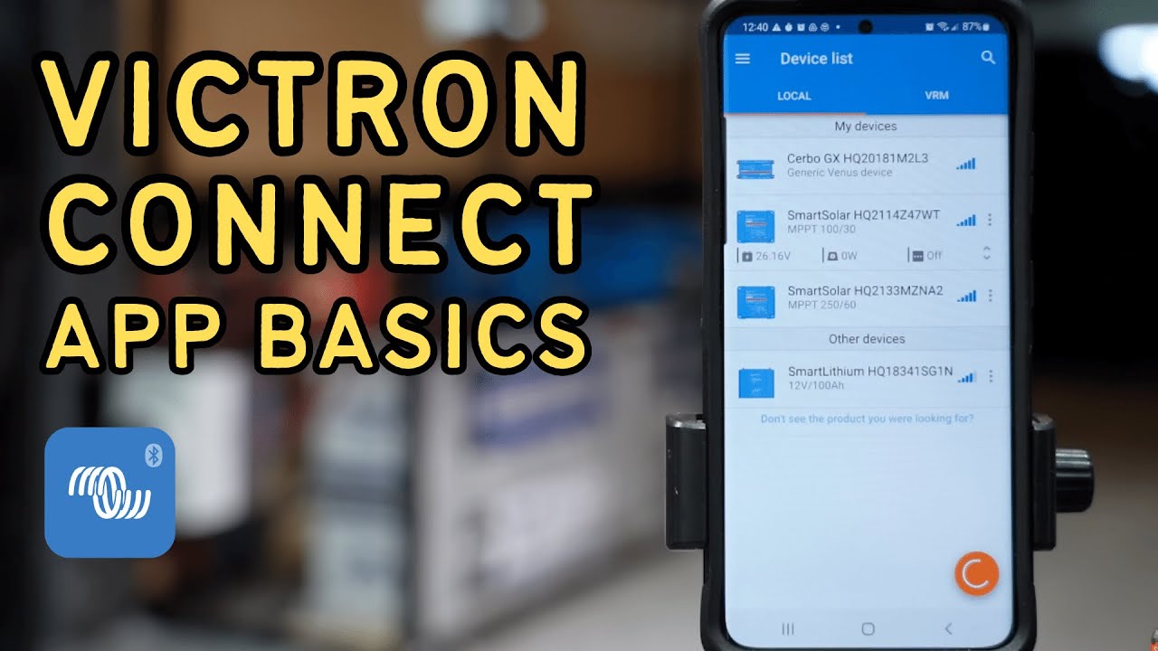 Основы приложения VictronConnect