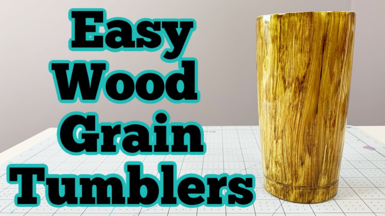 How to Make Wood Grain Tumbler with Alcohol Ink | DIY Epoxy Tumbler