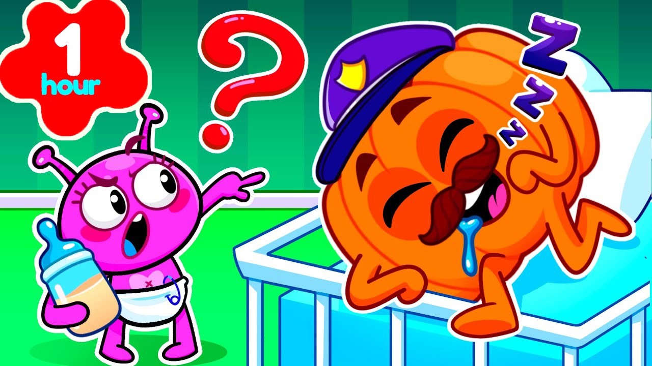 Police Officer & Baby Alien | Bedtime Habits | 10 Little Babies | Life Without a Tablet Song #kids