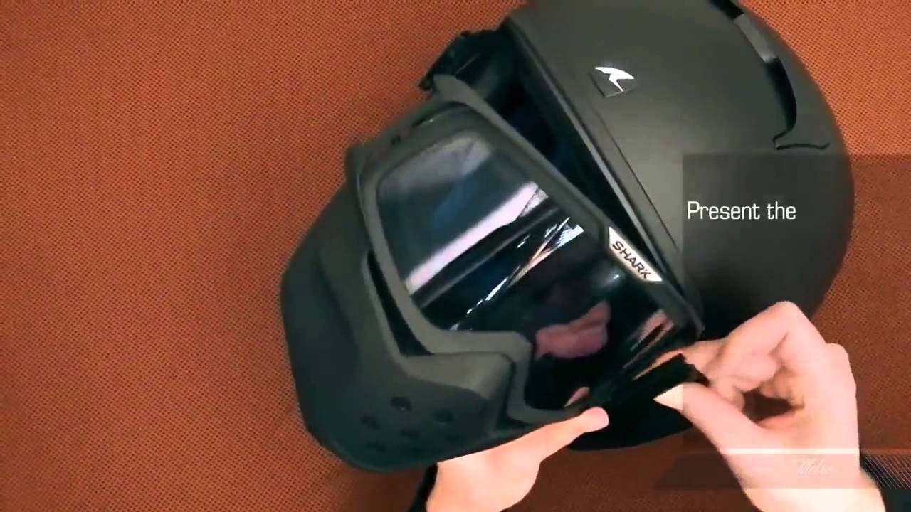 SHARK Raw Helmet Dismantling & Assembly goggles and mask