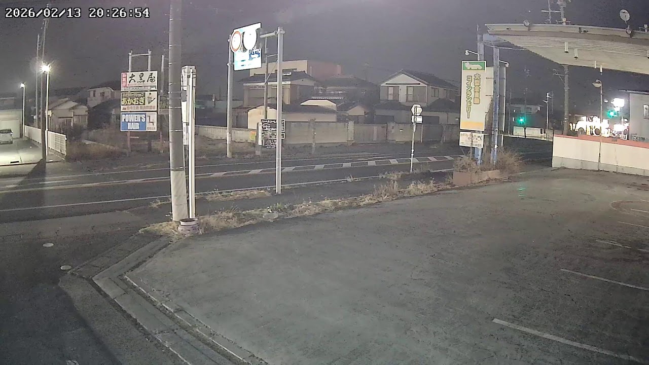 茨城県猿島郡道路沿いライブカメラ Ibaraki Sashimagun Live camera.world.cam