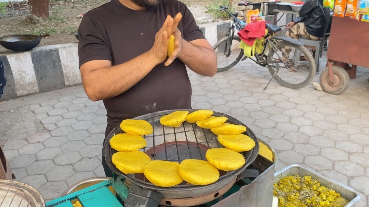 Unique Pizza Baati of India | Cooked over a Coal | Indian Street Food