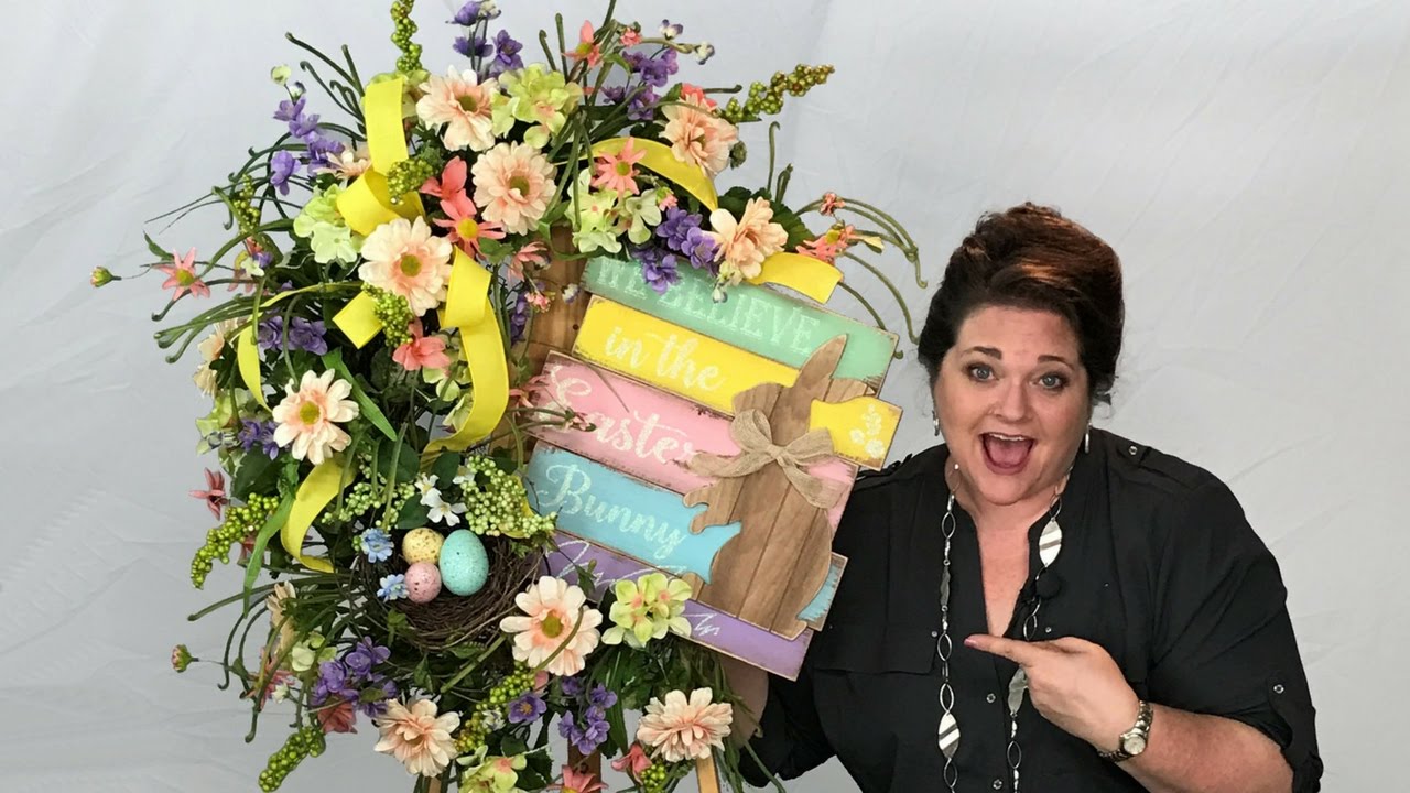My Wreath Making of the Month Club - March 2017 Easter Wreath Tutorial