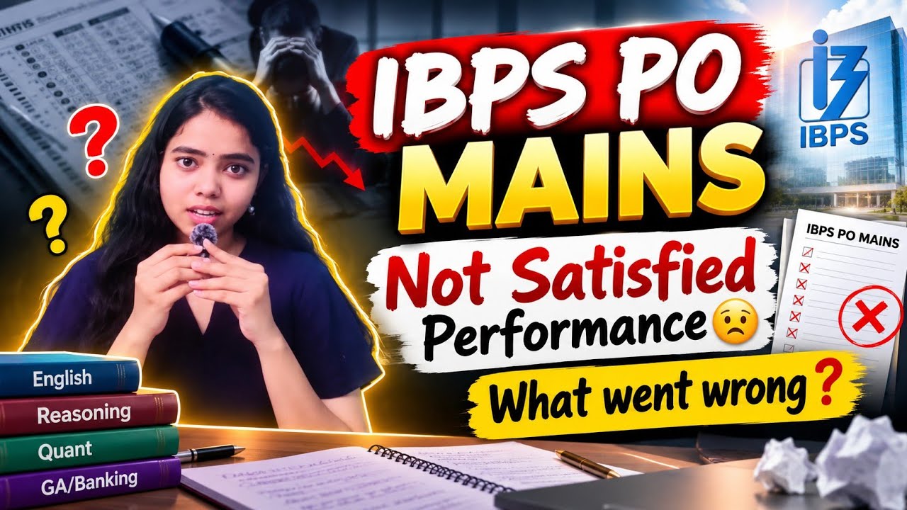 IBPS PO Mains | Not Satisfied With My Performance 😔 | What Went Wrong? | My Honest Analysis