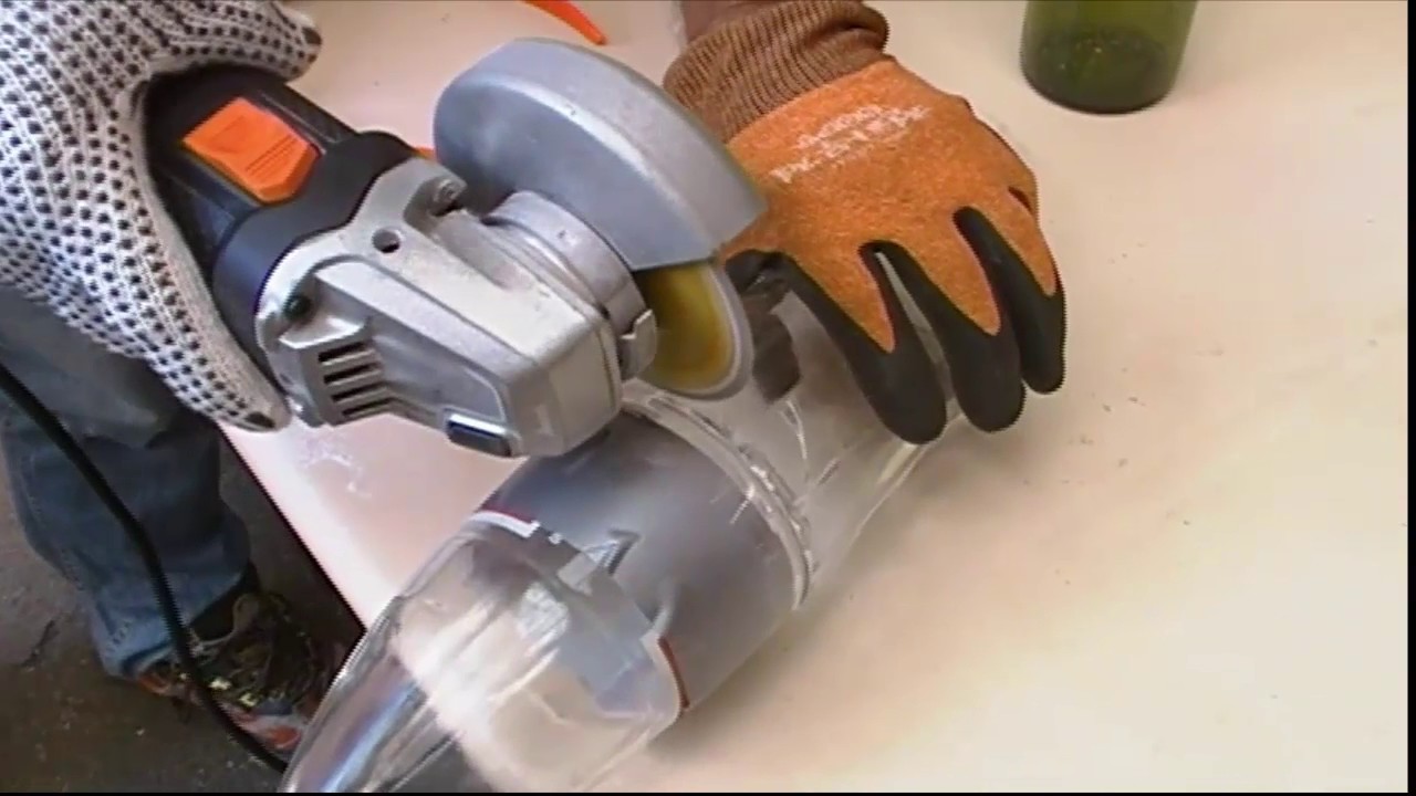 Como Cortar Botellas de Vidrio Con Pulidora | Así De Fácil
