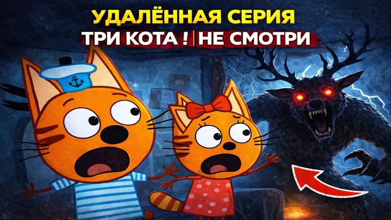 УДАЛЁННАЯ СЕРИЯ ТРИ КОТА ! | НЕ СМОТРИ