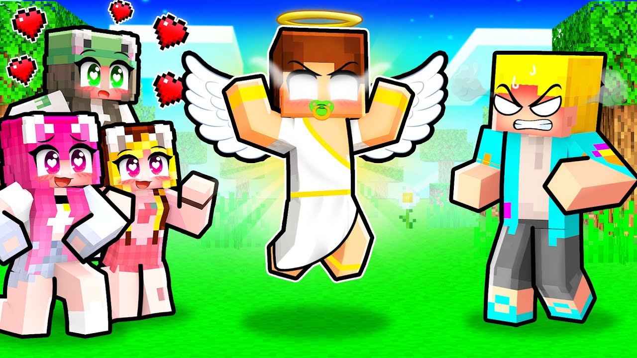 Jakey este BEBE *INGER* si PROTEJEAZA Fetele pe Minecraft...