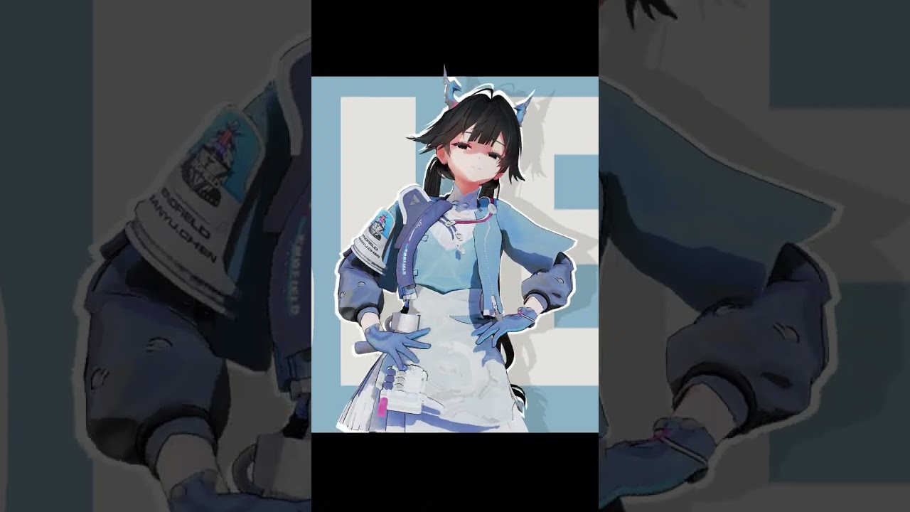Chen Qianyu Montagem Shirt Blue!😳#chenqianyu #チェン・センユー #陈千语 #arknights #ArknightsEndfield #animation