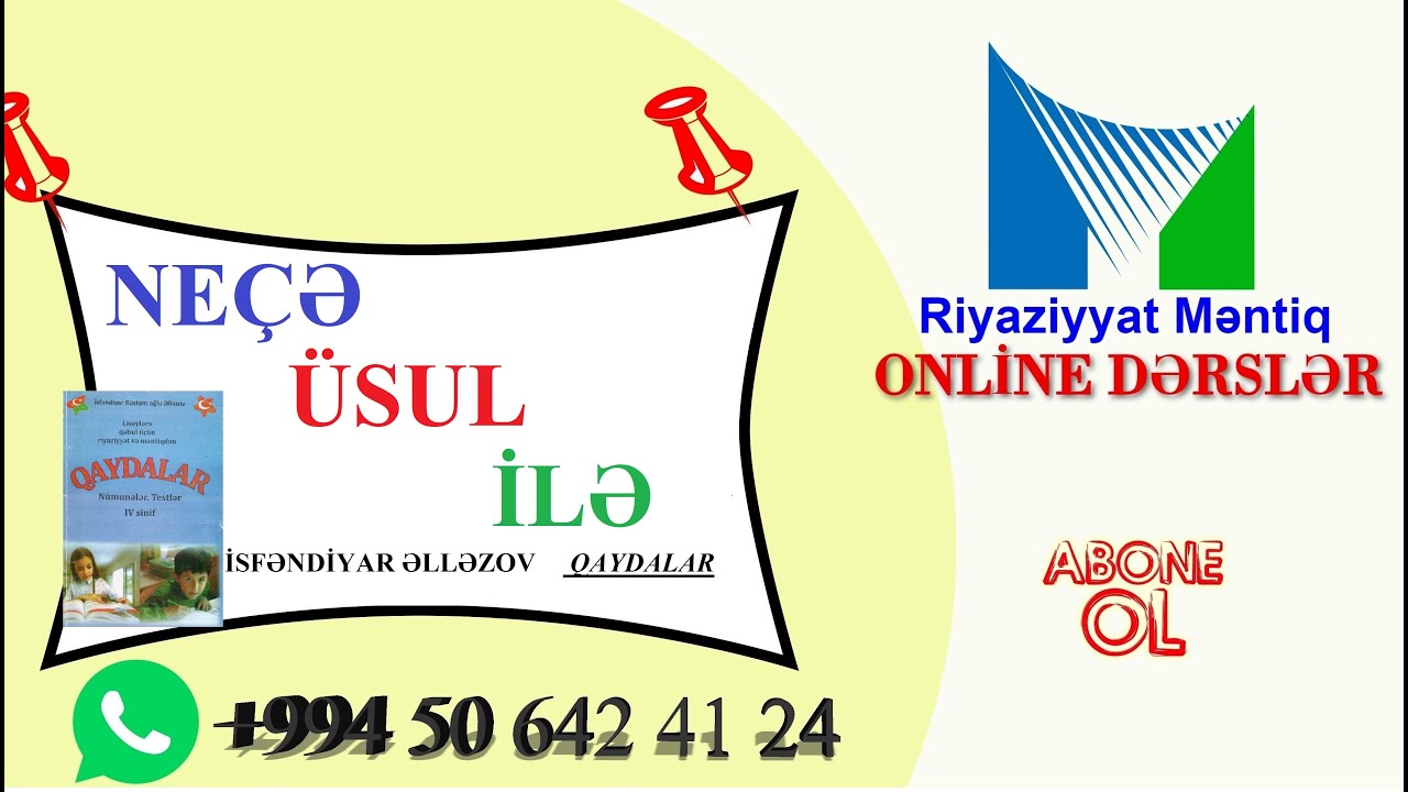 NEÇƏ ÜSUL İLƏ  İSFƏNDİYAR ƏLLƏZOV   QAYDALAR