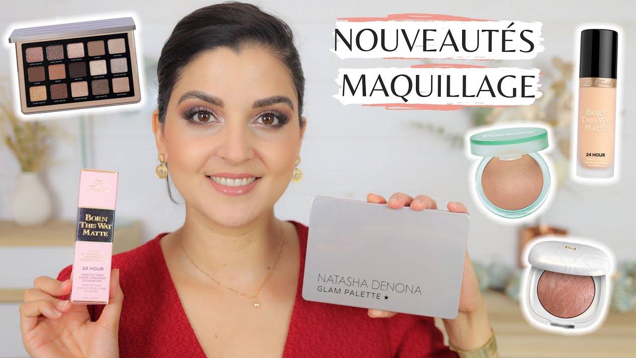 GRWM nouveautés : GLAM PALETTE Natasha Denona, Too Faced BORN THIS WAY MATTE, Kosas, Kiko...