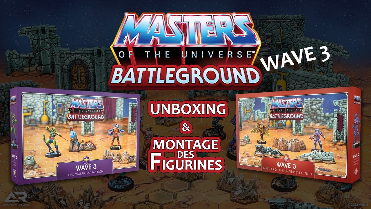 Unboxing et Montage de figurines - Masters of the Universe Battleground Wave 3