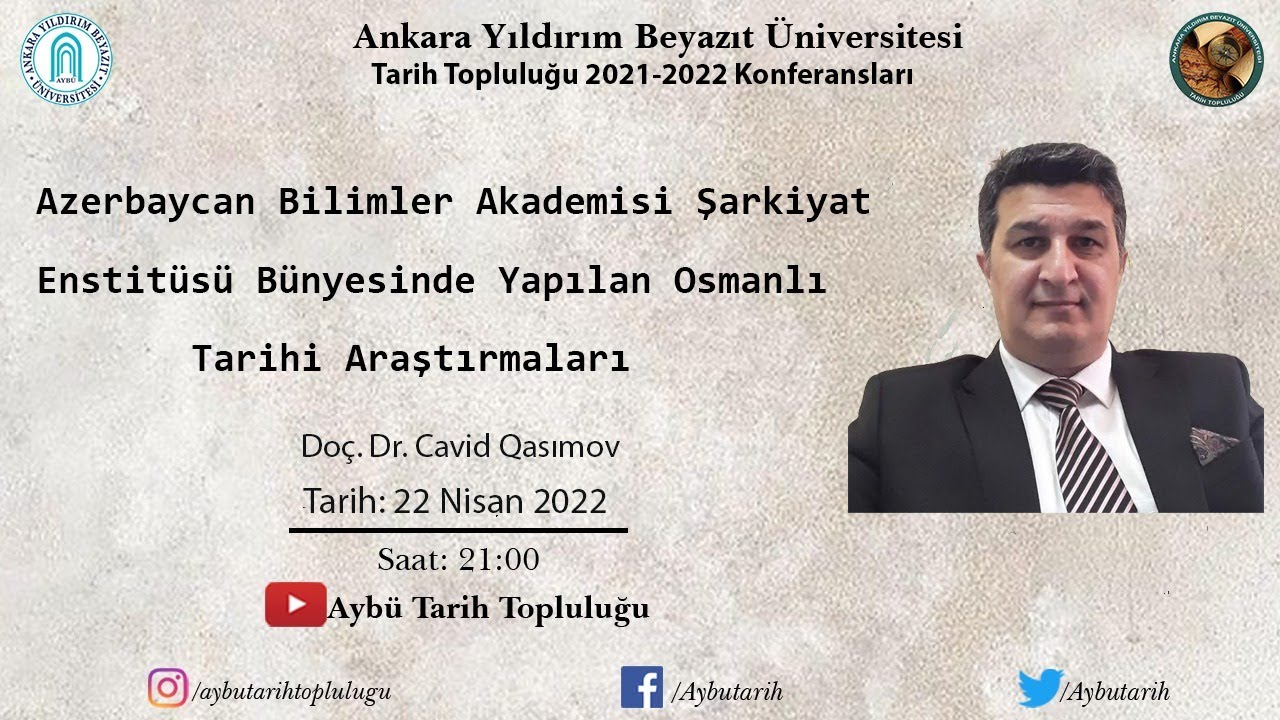 Doç. Dr. Cavid Qasımov-Azerbaycan Bilimler Akademisi Şarkiyat Enstitüsünde Yapılan Osmanlı Araş.