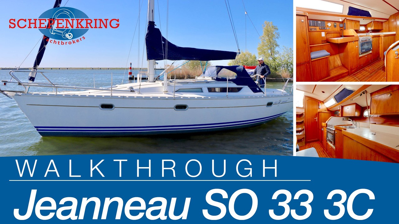 Jeanneau Sun Odyssey 33 3 Cabin for sale | Yacht Walkthrough | @ Schepenkring Lelystad | 4K