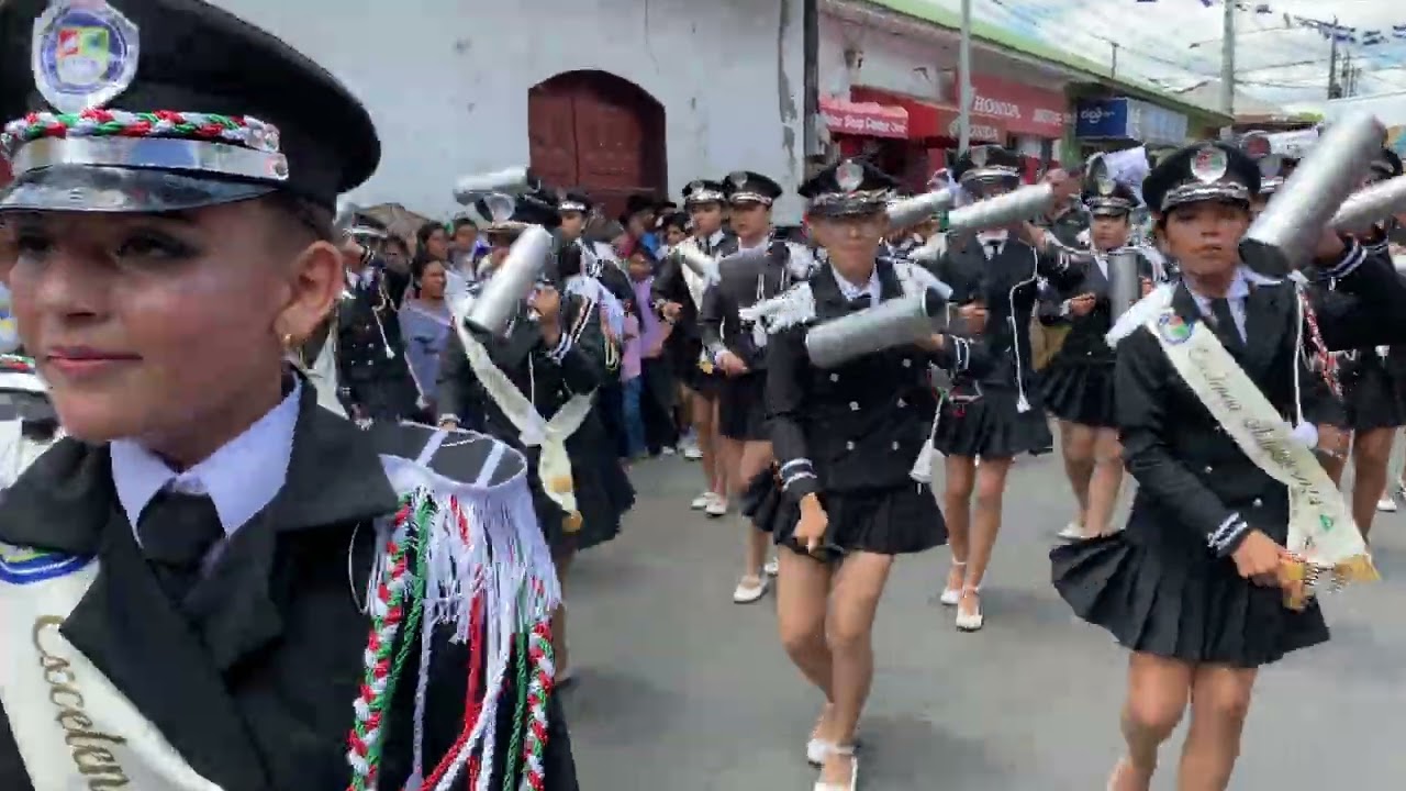 Jinotepe los Niños y Jóvenes Desfilan por las Calles en el Mes Patrio de CentroAmerica