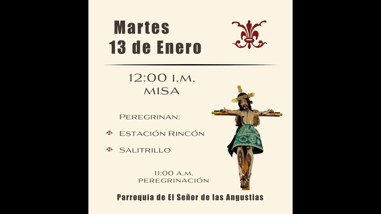 PEREGRINACION MAÑANA 13/01/2026 FERIA NACIONAL RINCON DE ROMOS AGS MX