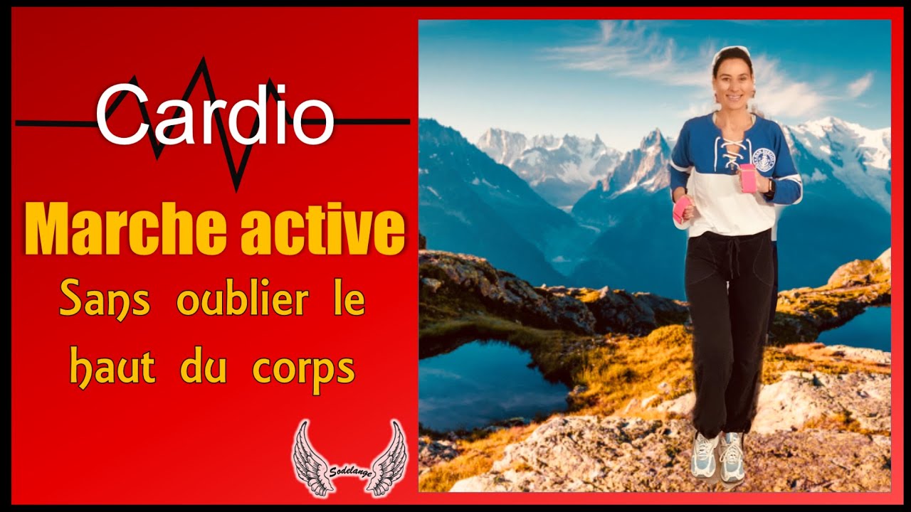 Bougeons, brûlons des calories avec de la MARCHE ACTIVE-sans oublier de travailler le haut du corps!