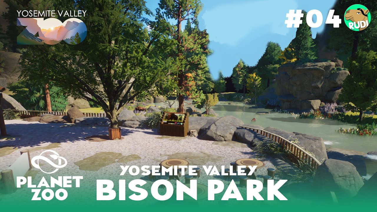 Yosemite Valley Zoo - American Bison Reserve - Planet Zoo Sandbox - Ep #04
