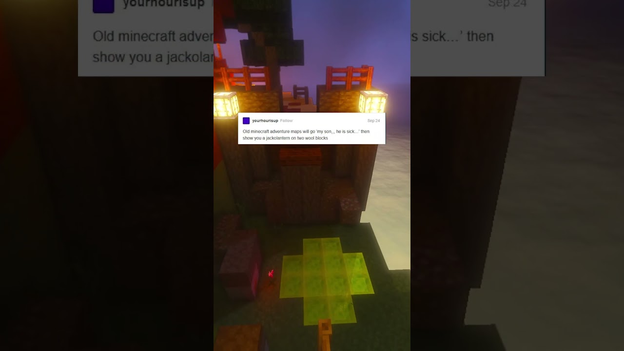 old minecraft adventure maps! #shorts
