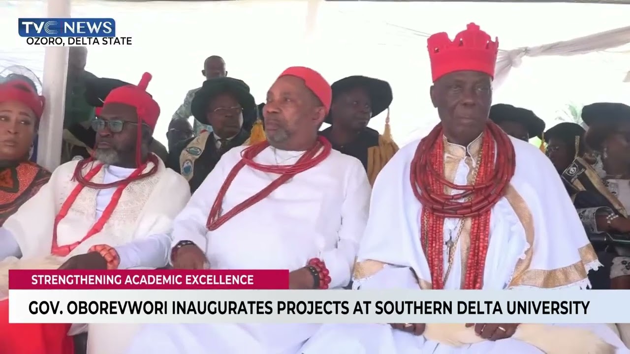 Gov. Oborevwori Inaugurates Projects At Southern Delta University