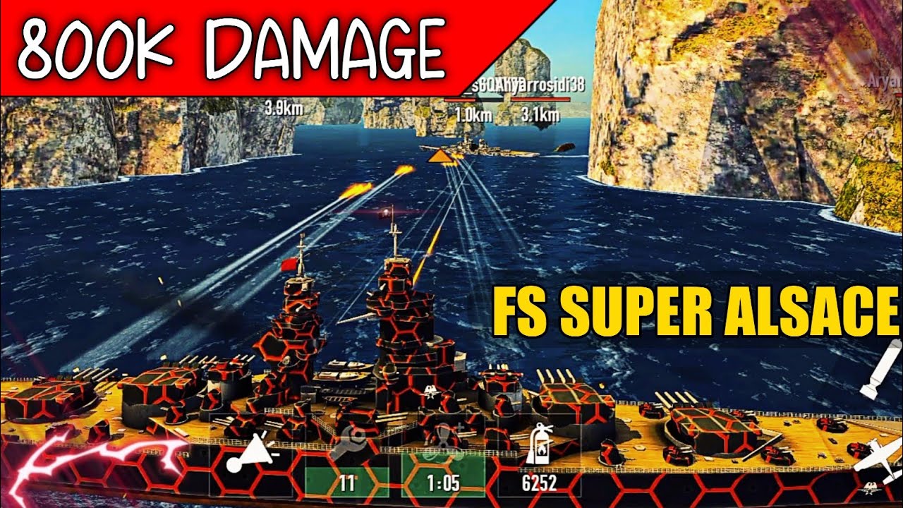 FS SUPER ALSACE GAMEPLAY / BATTLE OF WARSHIPS