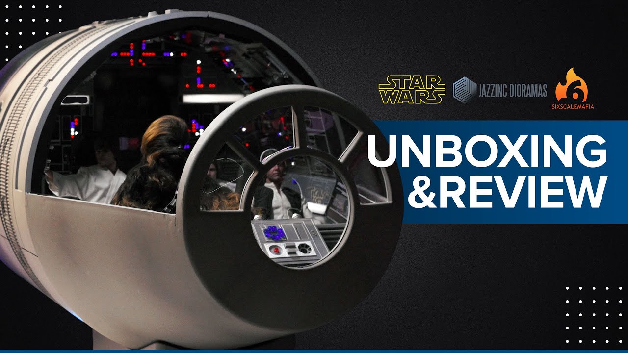 Jazzinc 1/6 Millennium Falcon Cockpit diorama | Unboxing and Review | 4K | 60FPS | Star Wars