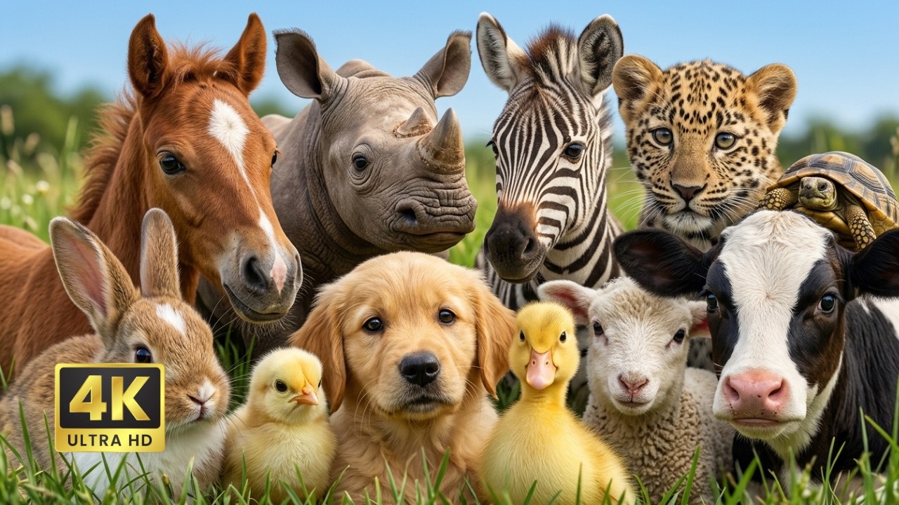 Wildlife Sounds – Elephants, Tigers, Horses, Squirrels, Cows, Lions | Wild Compilation