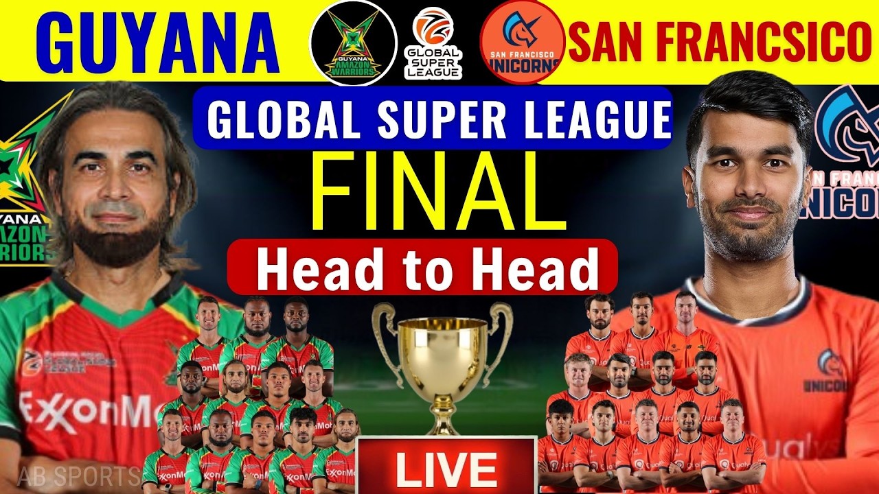GSL 2026 Final | Guyana Amazon Warriors vs San Francsico Unicorns | Global Super League 2026 | FINAL